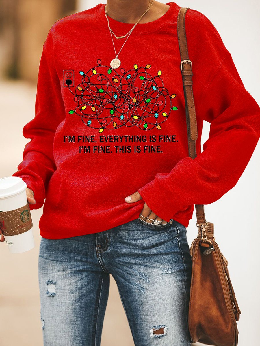 I Am Fine Women's SweatShirt