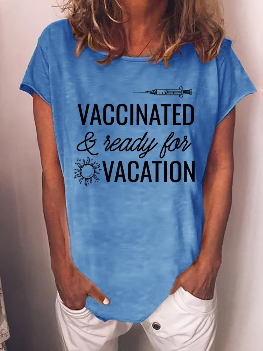 Vaccinated And Ready To Travel Graphic T Shirt