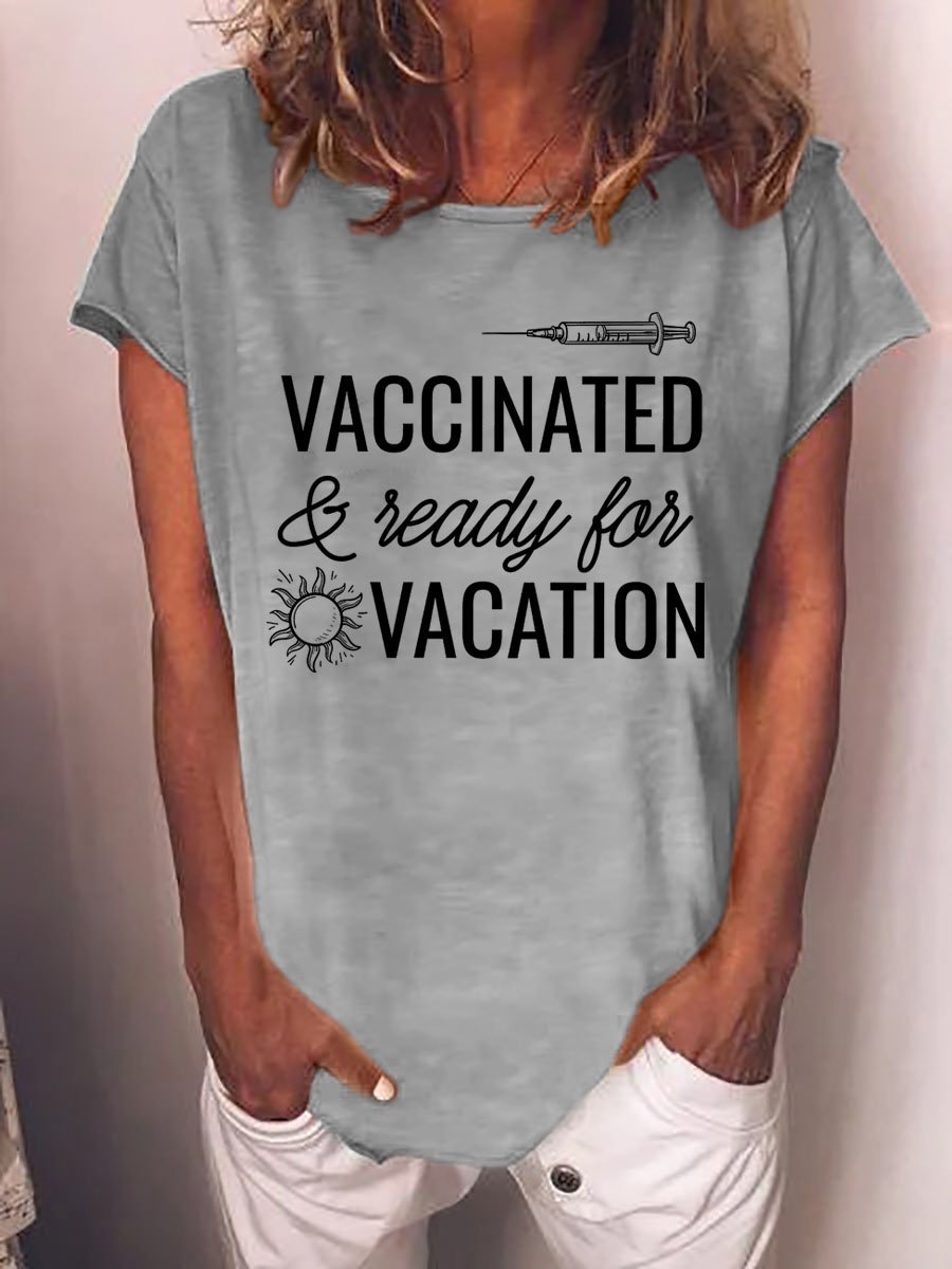 Vaccinated And Ready To Travel Graphic T Shirt