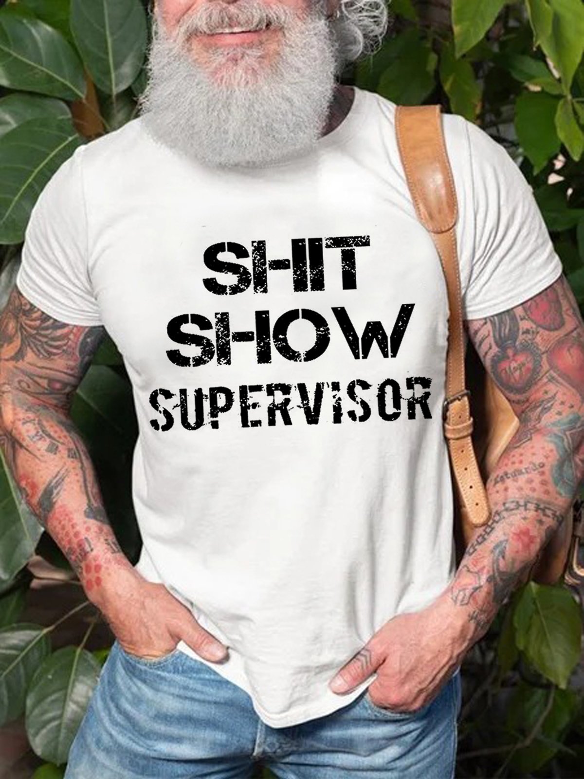 Men's Shit Show Supervisor Short Sleeve Crew Neck T-shirt