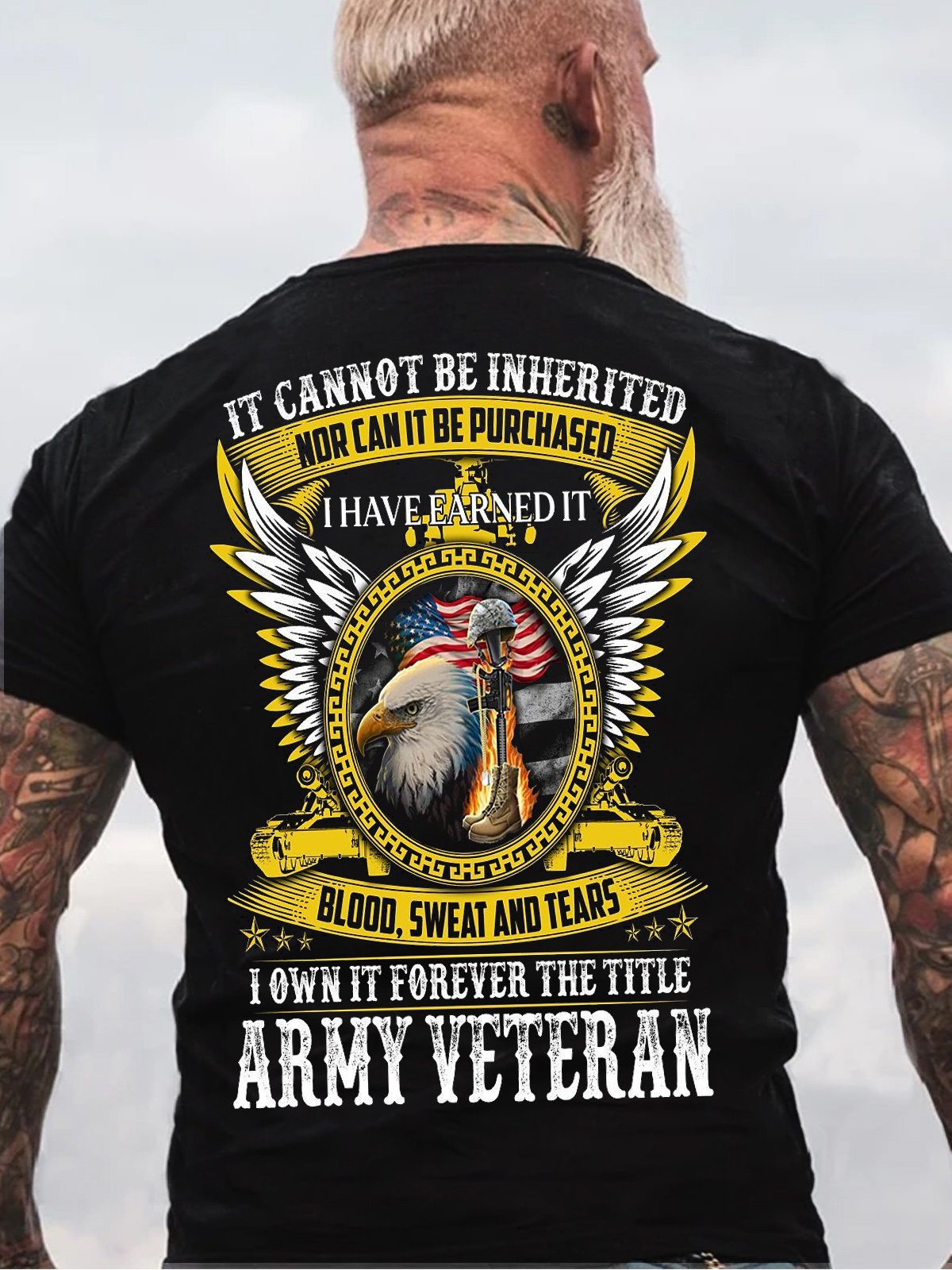 I OWN IT FOREVER THE TITLE ARMY VETERAN Casual Short Sleeve T-Shirt