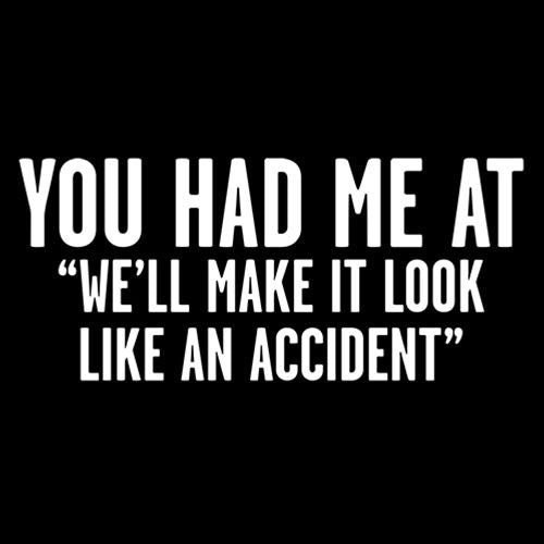 Look Like An Accident Funny Casual V Neck T-Shirt