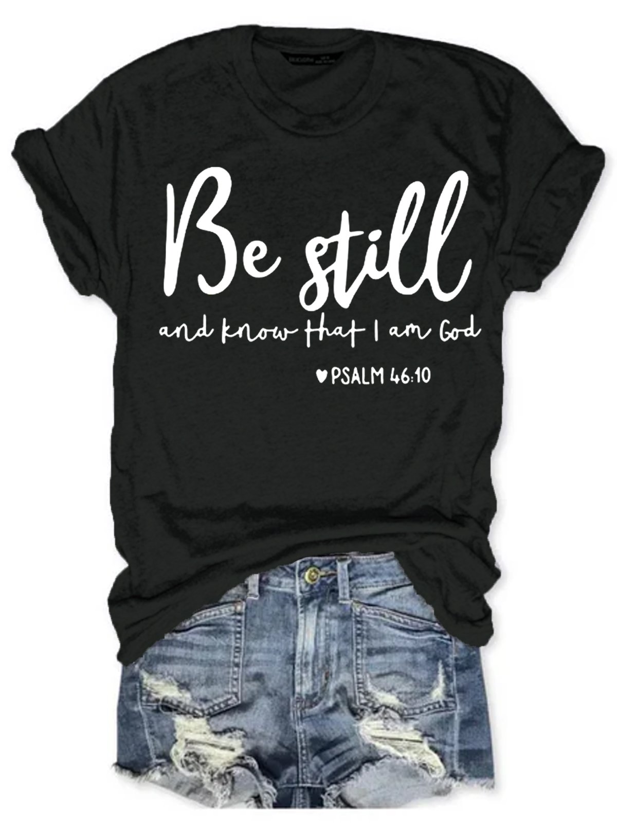 Womens Be Still Short Sleeve T-Shirt