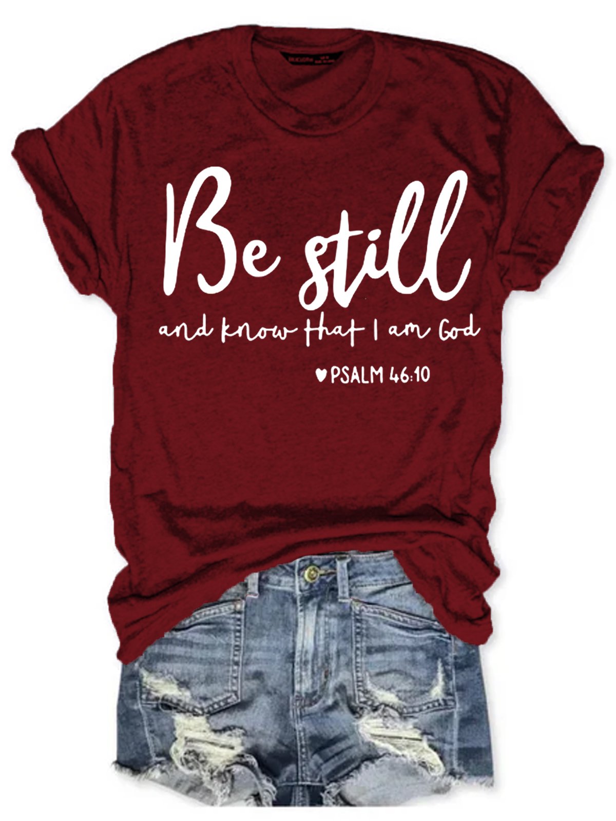 Womens Be Still Short Sleeve T-Shirt