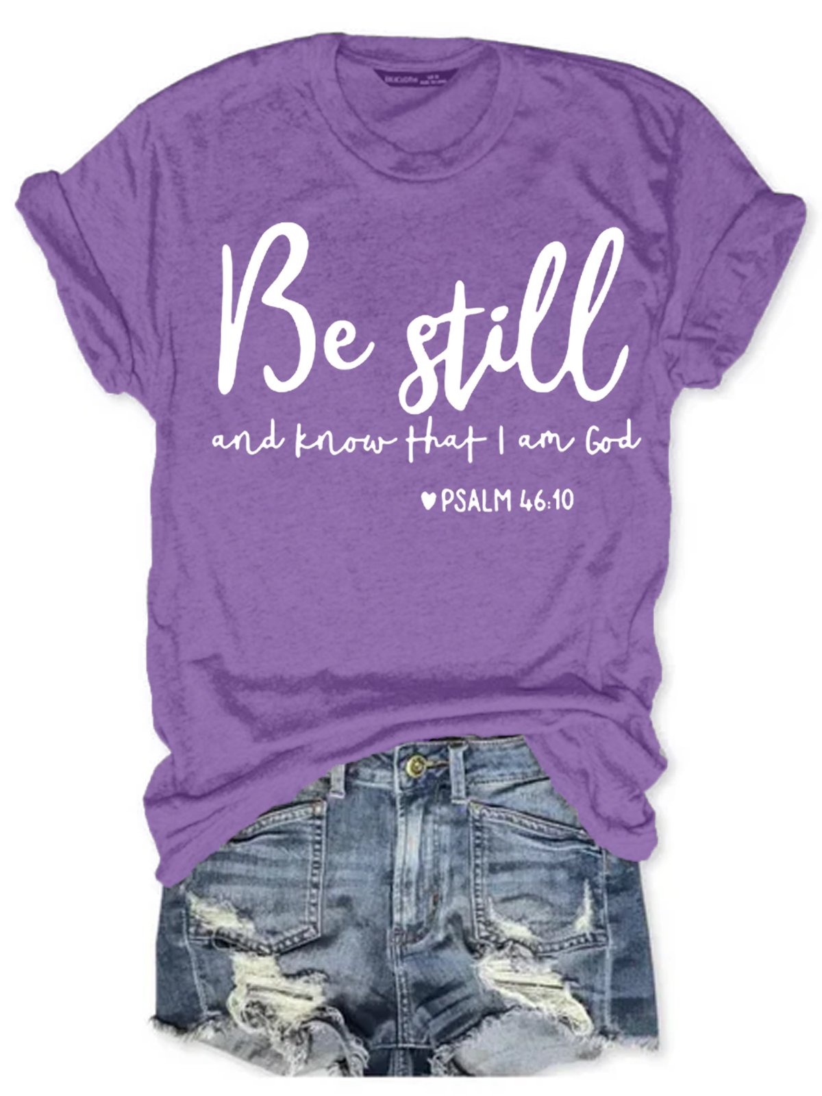 Womens Be Still Short Sleeve T-Shirt