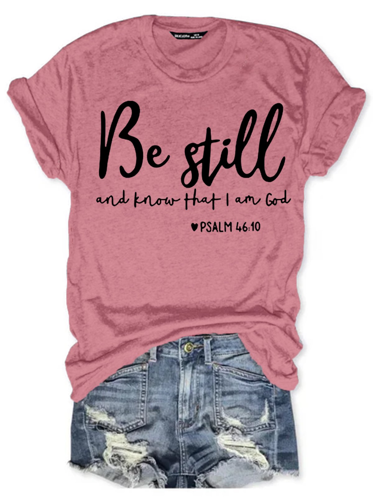 Womens Be Still Short Sleeve T-Shirt