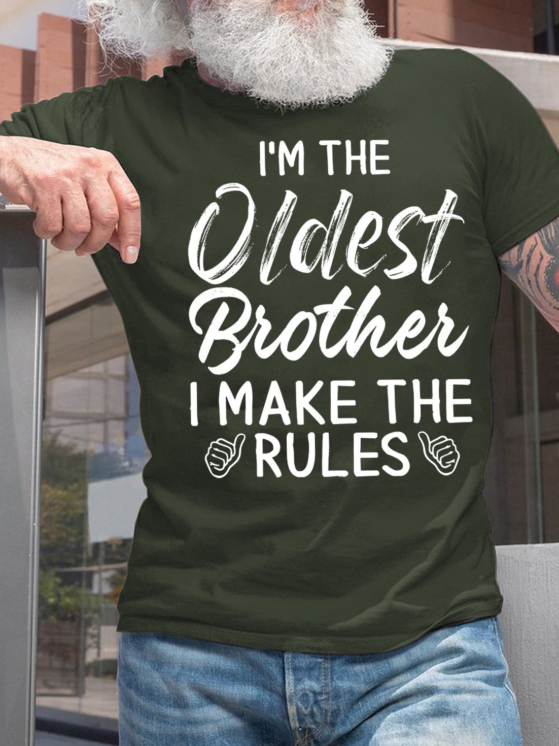 Lilicloth X Abu Gift For Brother I'm The Oldest Brother Mens T-Shirt