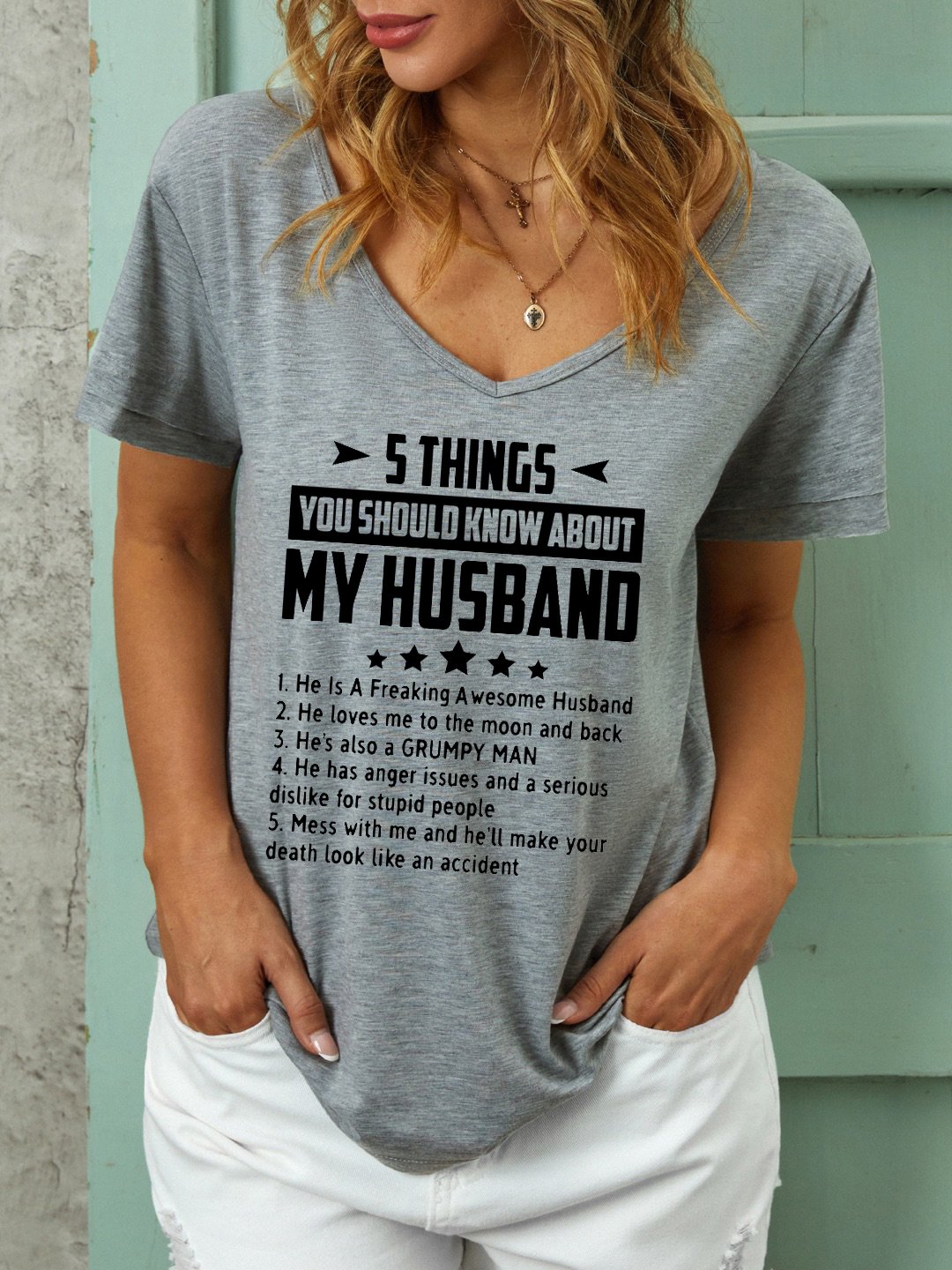 Five Things About My Husband Shirt & Top