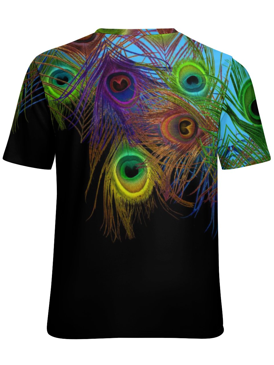 Lilicloth X Paula Women's Peacock Feathers Print T-Shirt