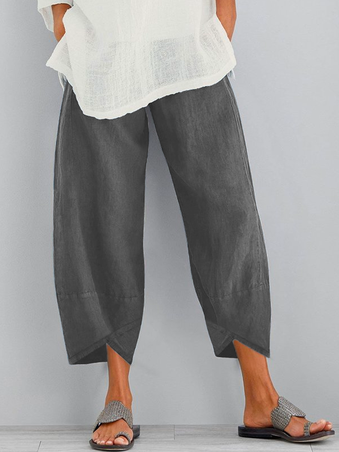 Women Cotton Pant Spring Summer Casual Pant
