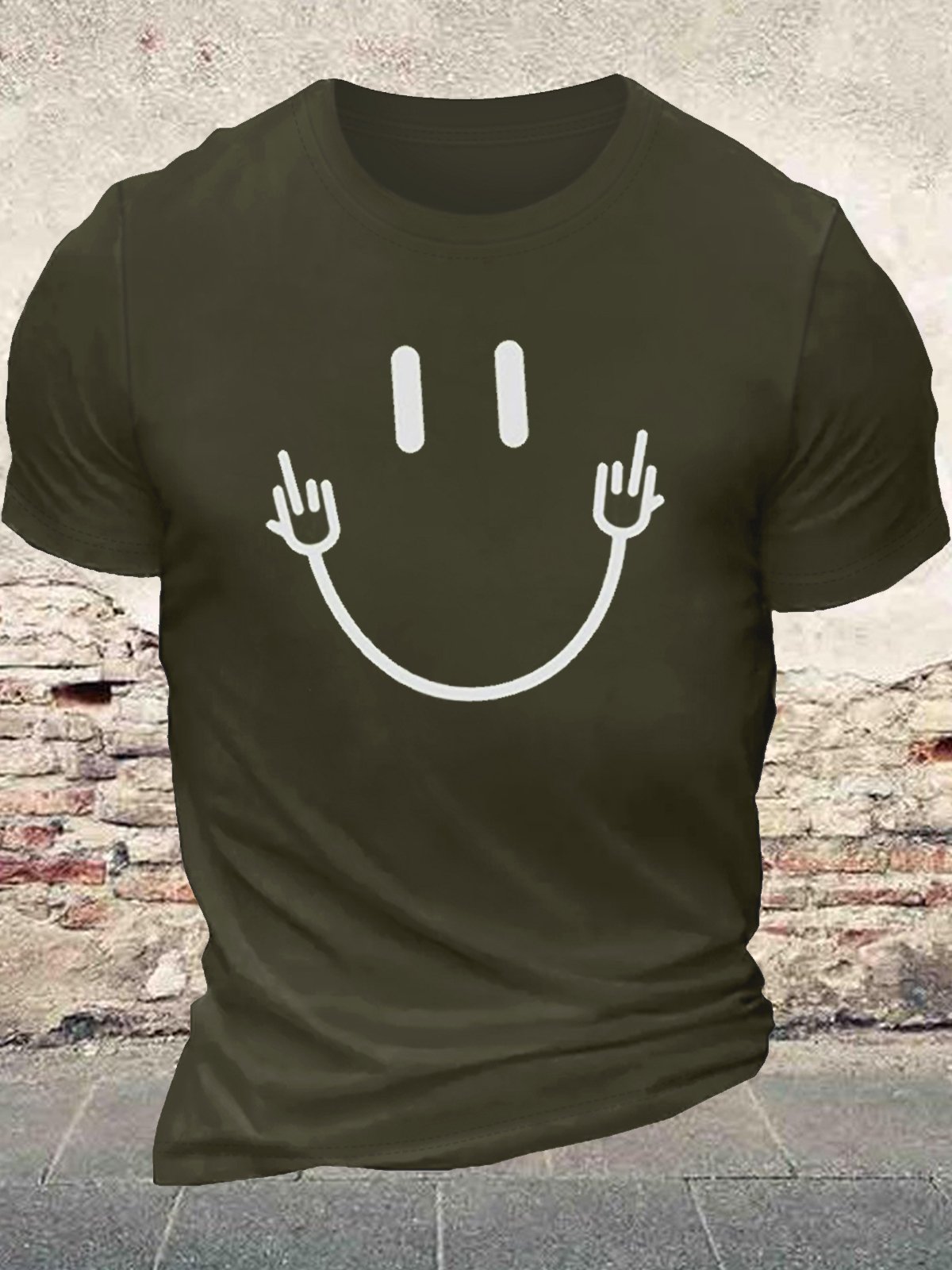Men's T Cool Symbol Crew Neck Print Casual T-Shirt