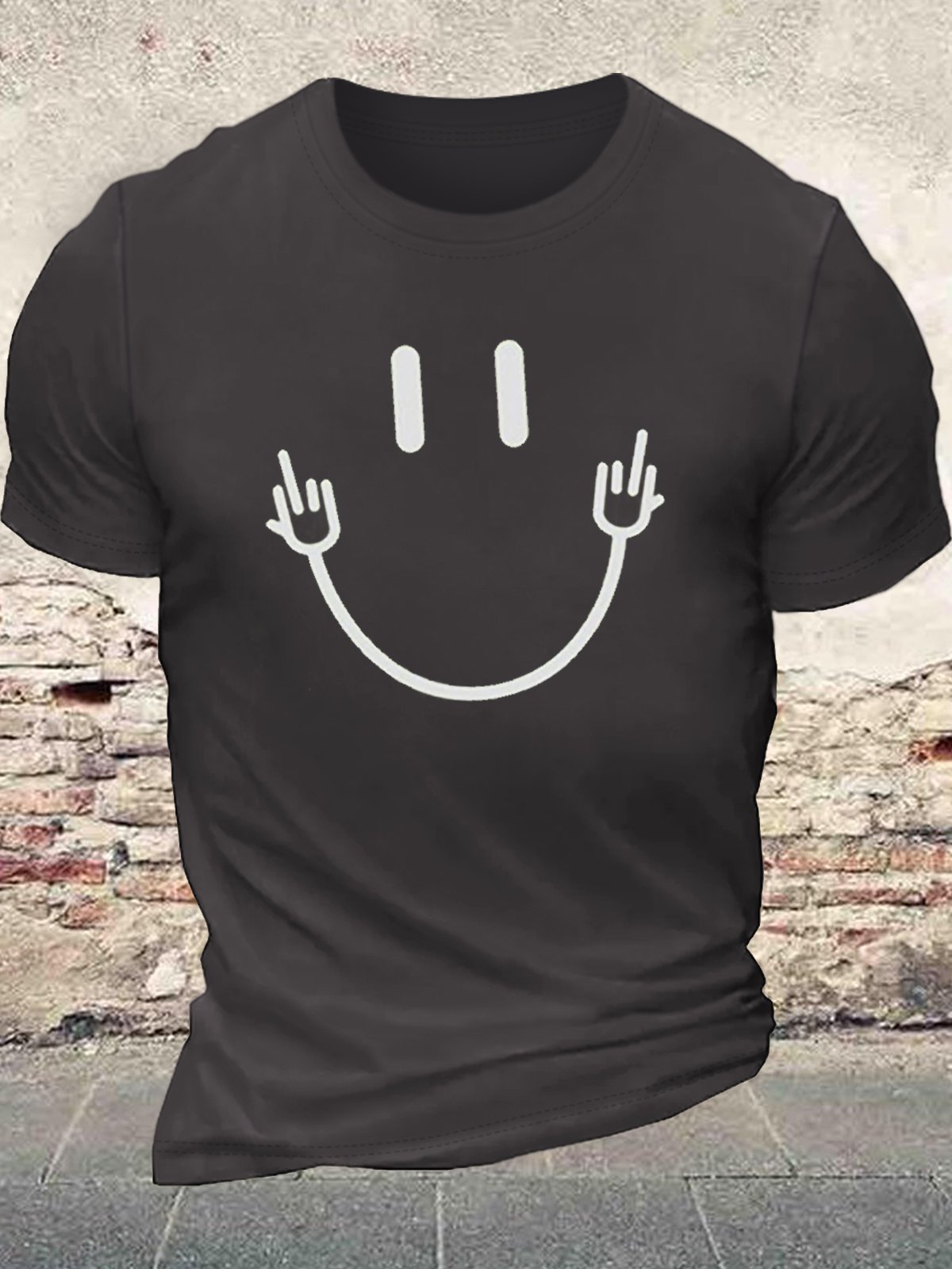 Men's T Cool Symbol Crew Neck Print Casual T-Shirt
