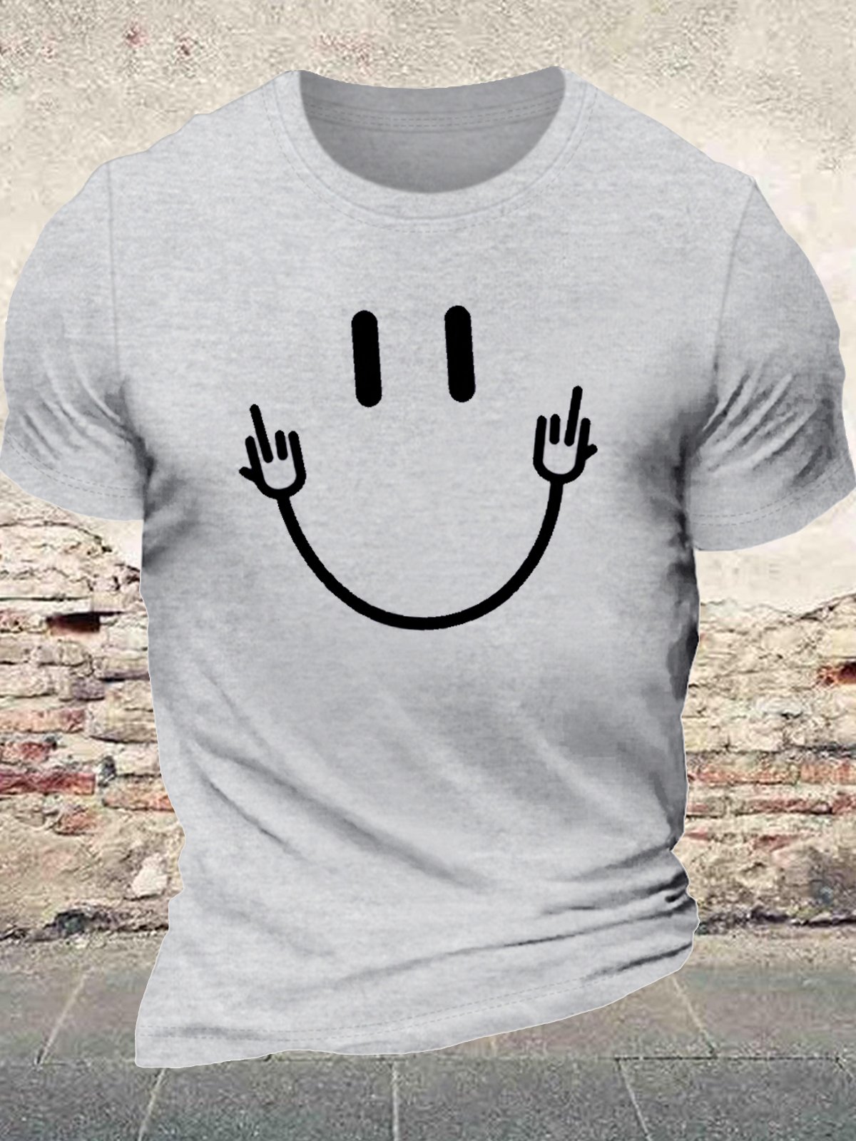 Men's T Cool Symbol Crew Neck Print Casual T-Shirt