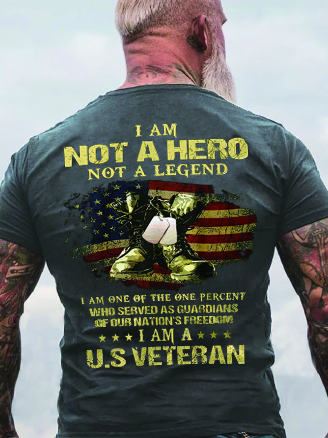 U.S Veteran Cotton Short Sleeve Short Sleeve T-Shirt