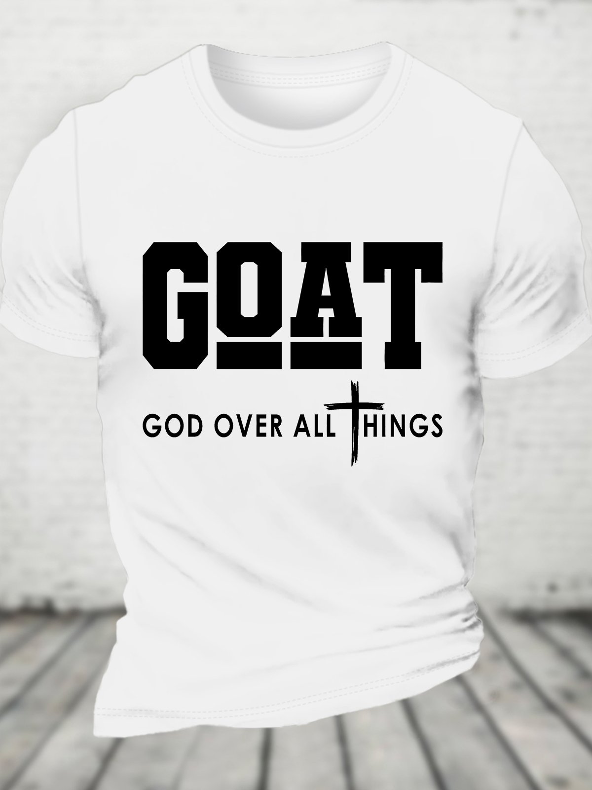 Goat God Over All Things Cotton T-shirt