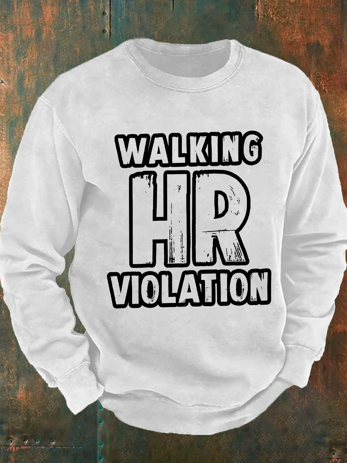Walking Hr Violation Men's Casual Sweatshirt