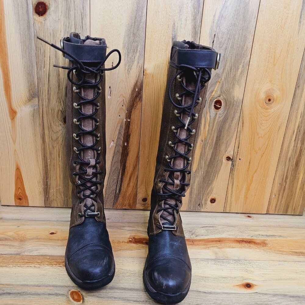 Plain Vintage Autumn Leather Outdoor Boots