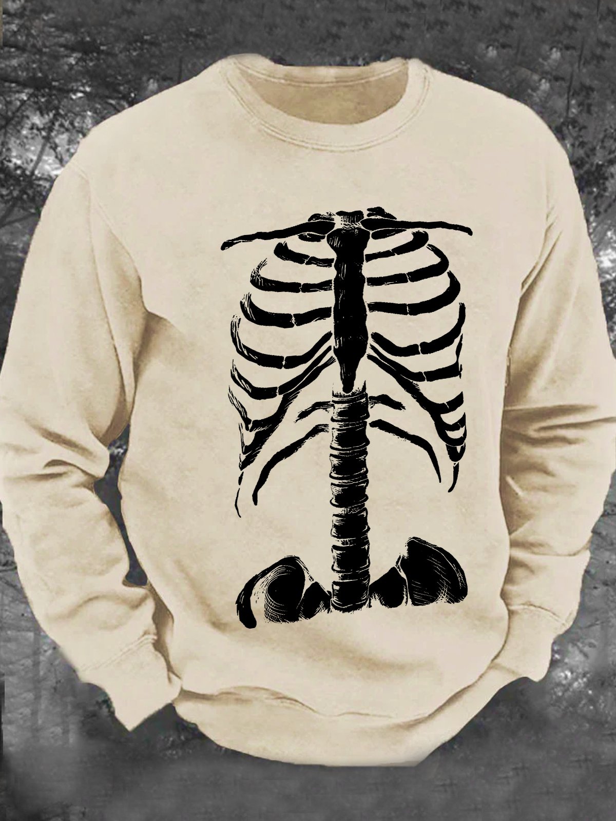 Skeleton Rib Cage Men's Casual Sweatshirt