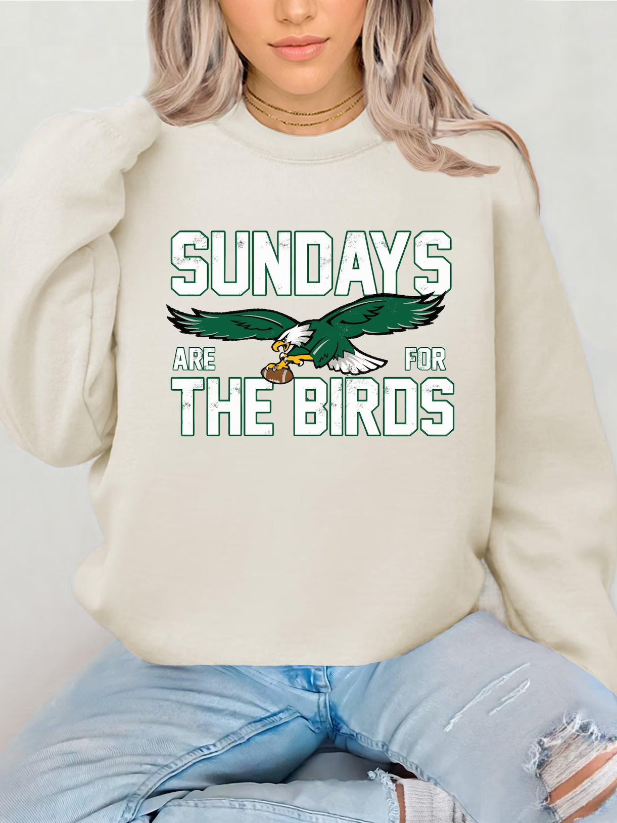 Philadelphia Football Sweatshirt,Sundays are for the Birds,Bird Gang Football sunday,Philadelphia Eagls Sweatshirt