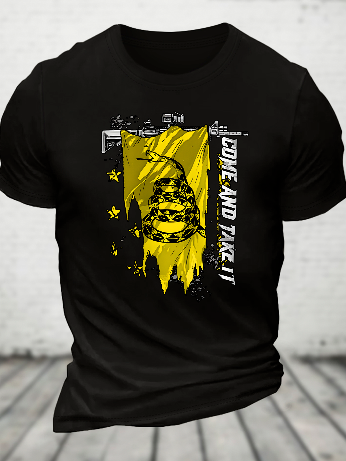 Come And Take It Gadsden Flag Cotton T-Shirt
