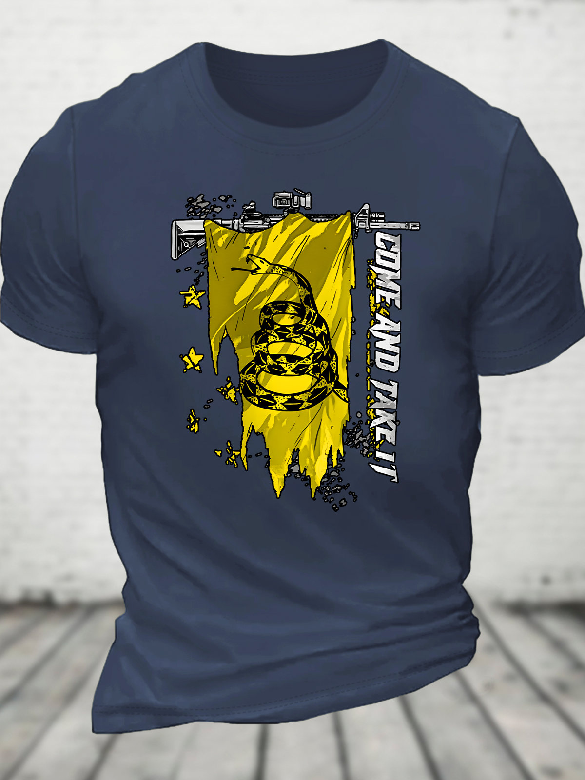 Come And Take It Gadsden Flag Cotton T-Shirt