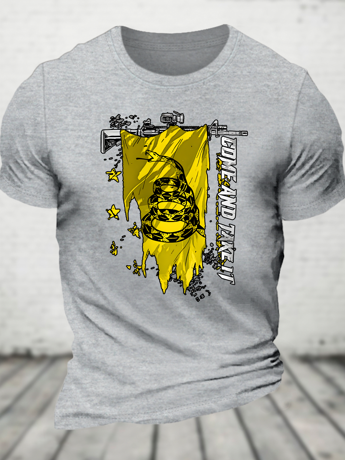 Come And Take It Gadsden Flag Cotton T-Shirt