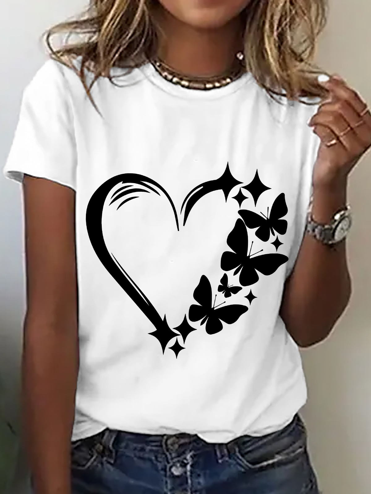 Butterfly Love Cotton T-Shirt
