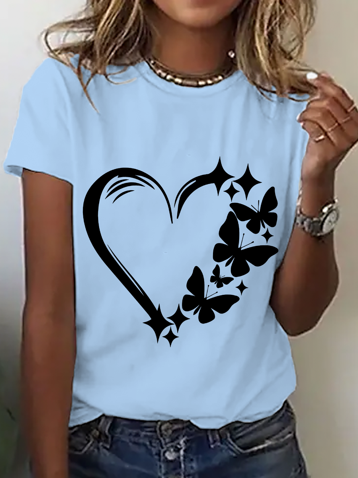 Butterfly Love Cotton T-Shirt
