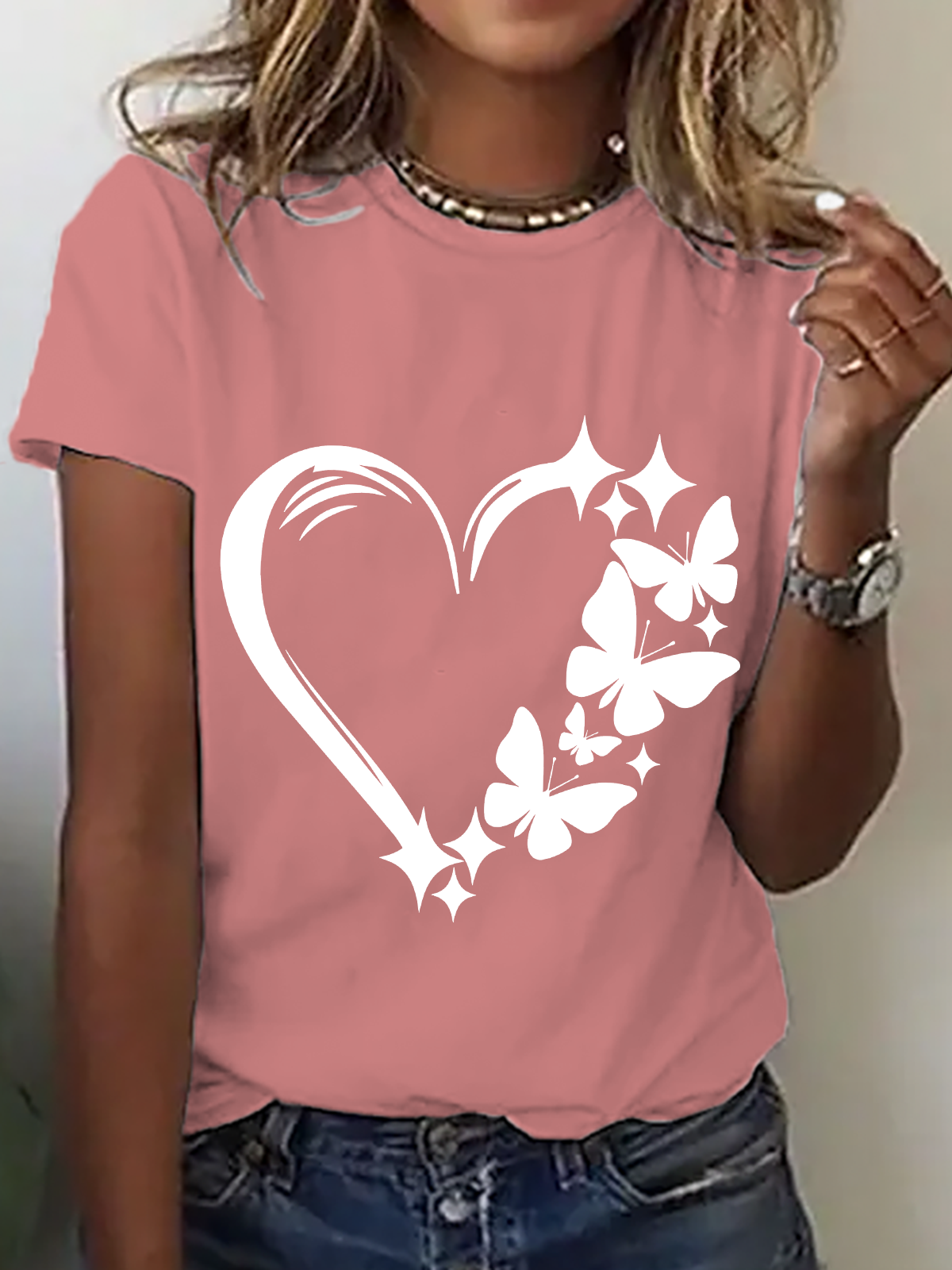 Butterfly Love Cotton T-Shirt