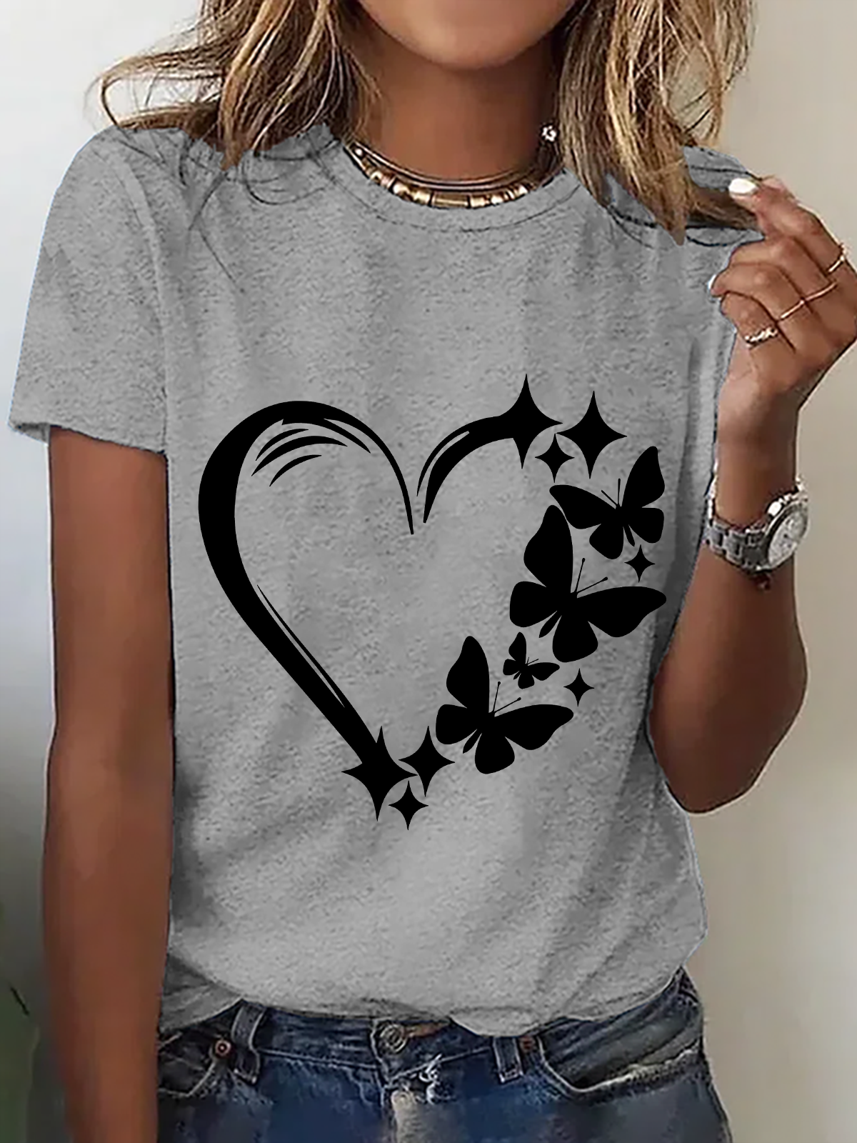 Butterfly Love Cotton T-Shirt