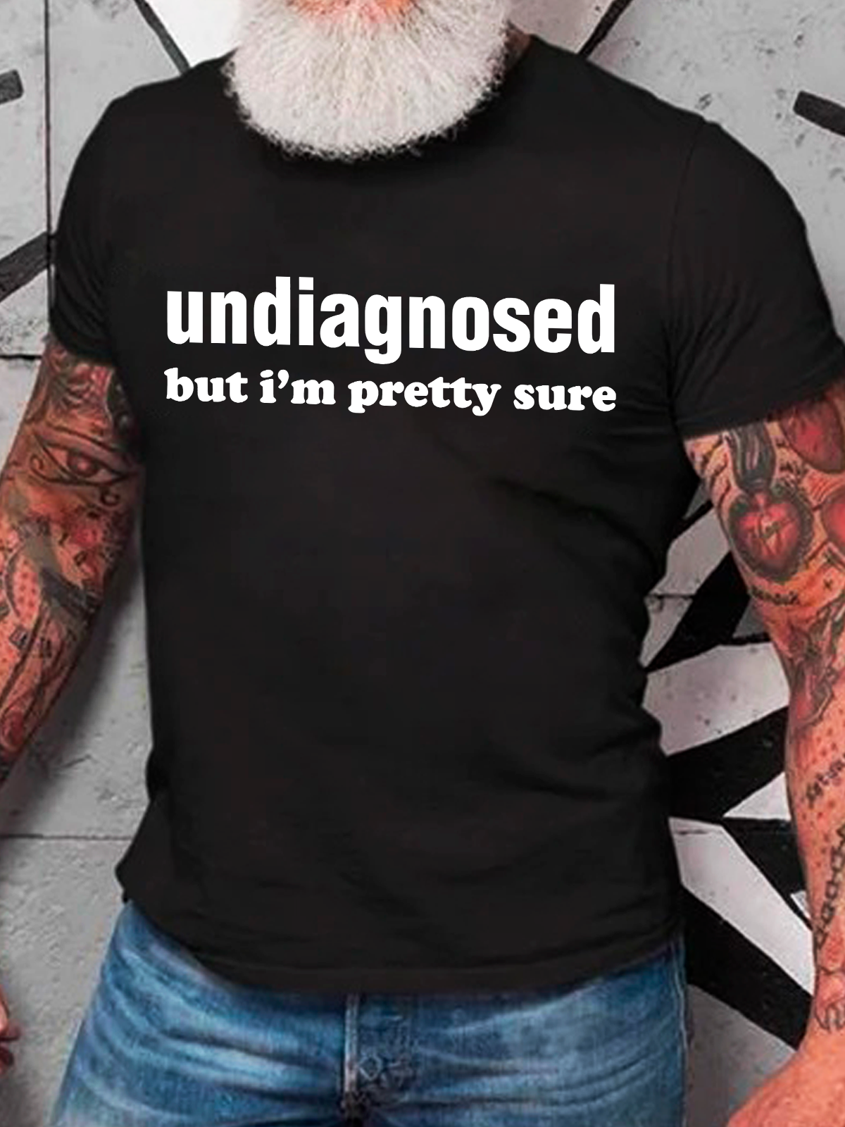 Undiagnosed But I'm Pretty Sure Autism Meme Cotton T-Shirt