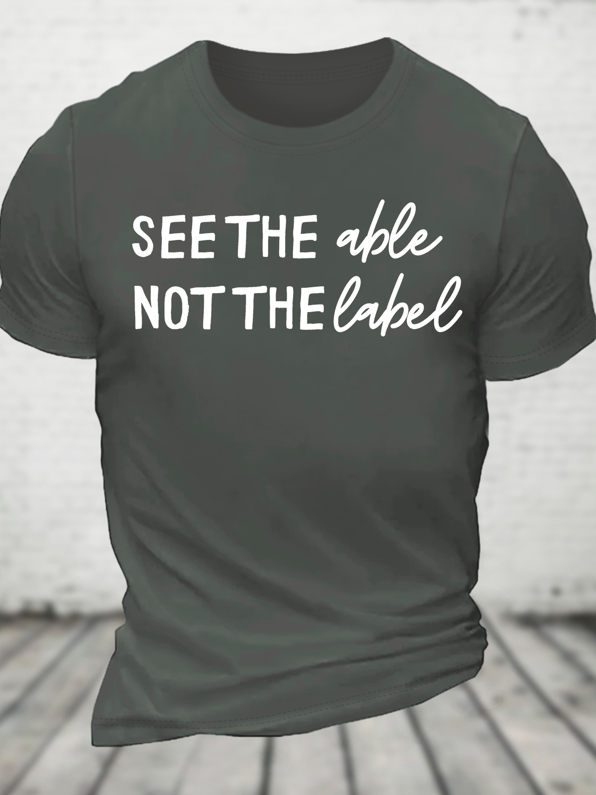 See The Able Not The Label Autism Cotton T-Shirt