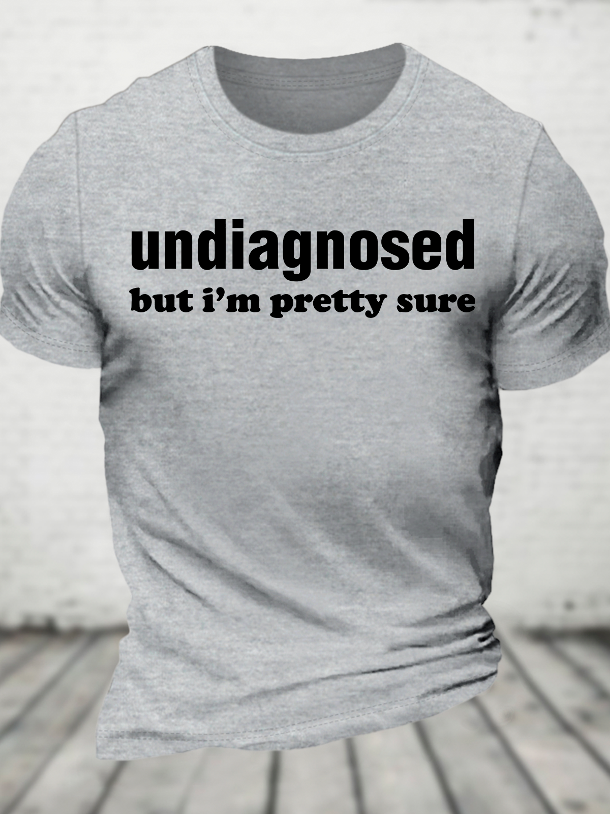 Undiagnosed But I'm Pretty Sure Autism Meme Cotton T-Shirt