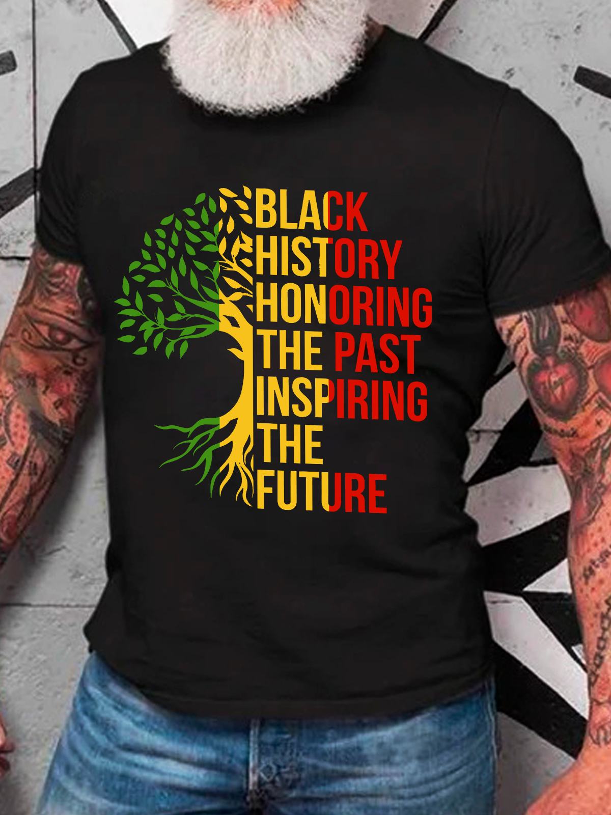 Black History Honoring The Past Inspiring The Futu Cotton T-Shirt