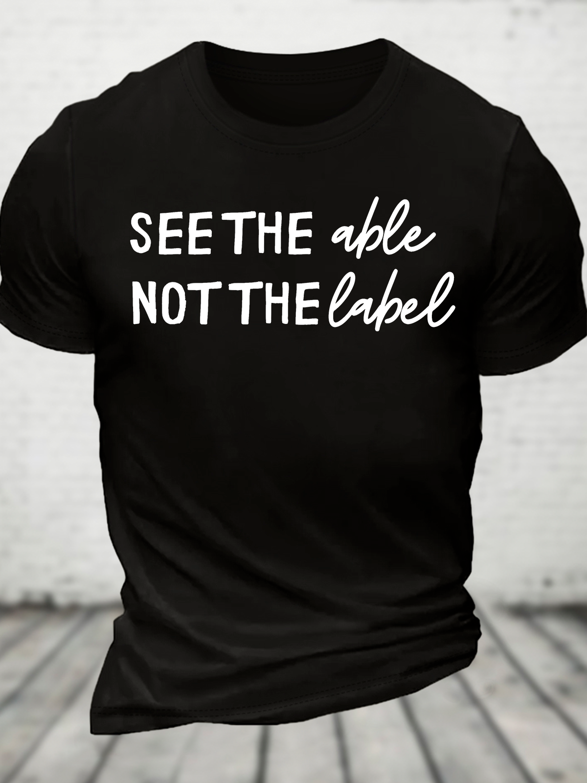 See The Able Not The Label Autism Cotton T-Shirt