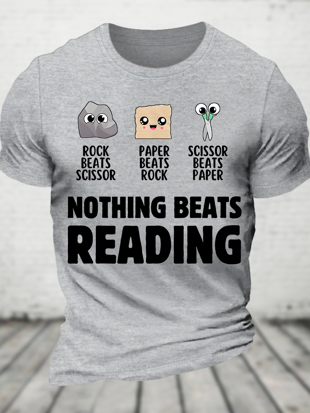 Nothing Beats Reading Librarian Book Bookworm Short Sleeve T-Shirt