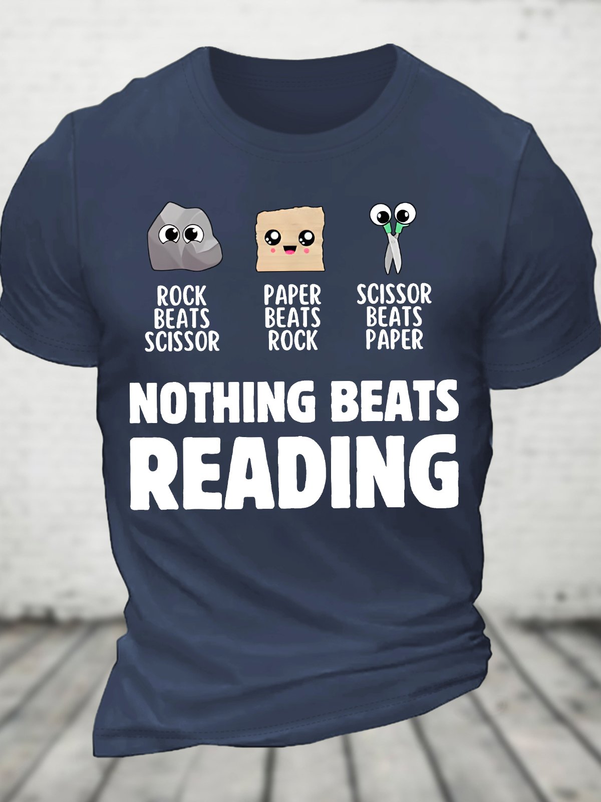 Nothing Beats Reading Librarian Book Bookworm Short Sleeve T-Shirt