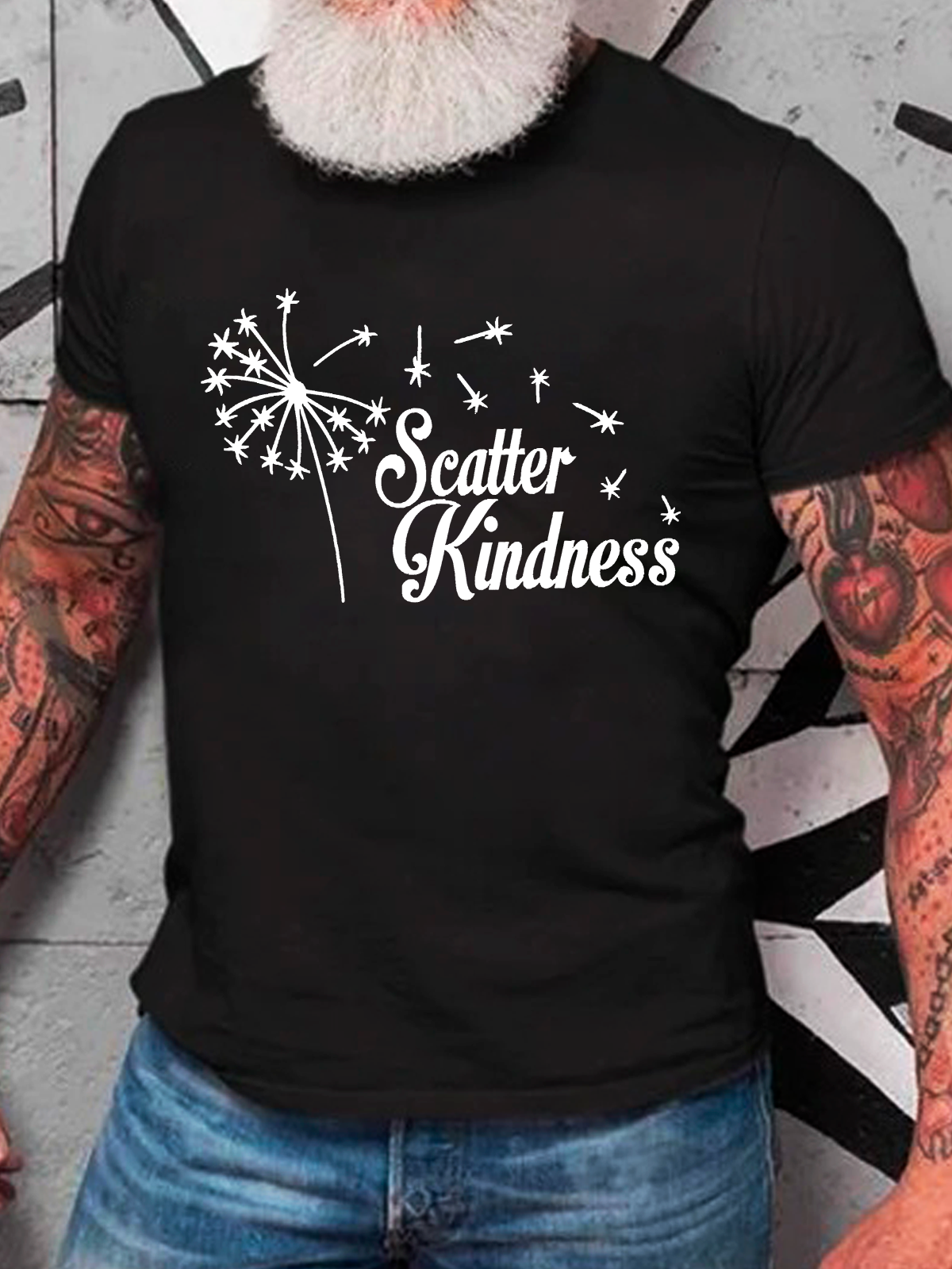 Scatter Kindness Wildflowers Cotton T-Shirt