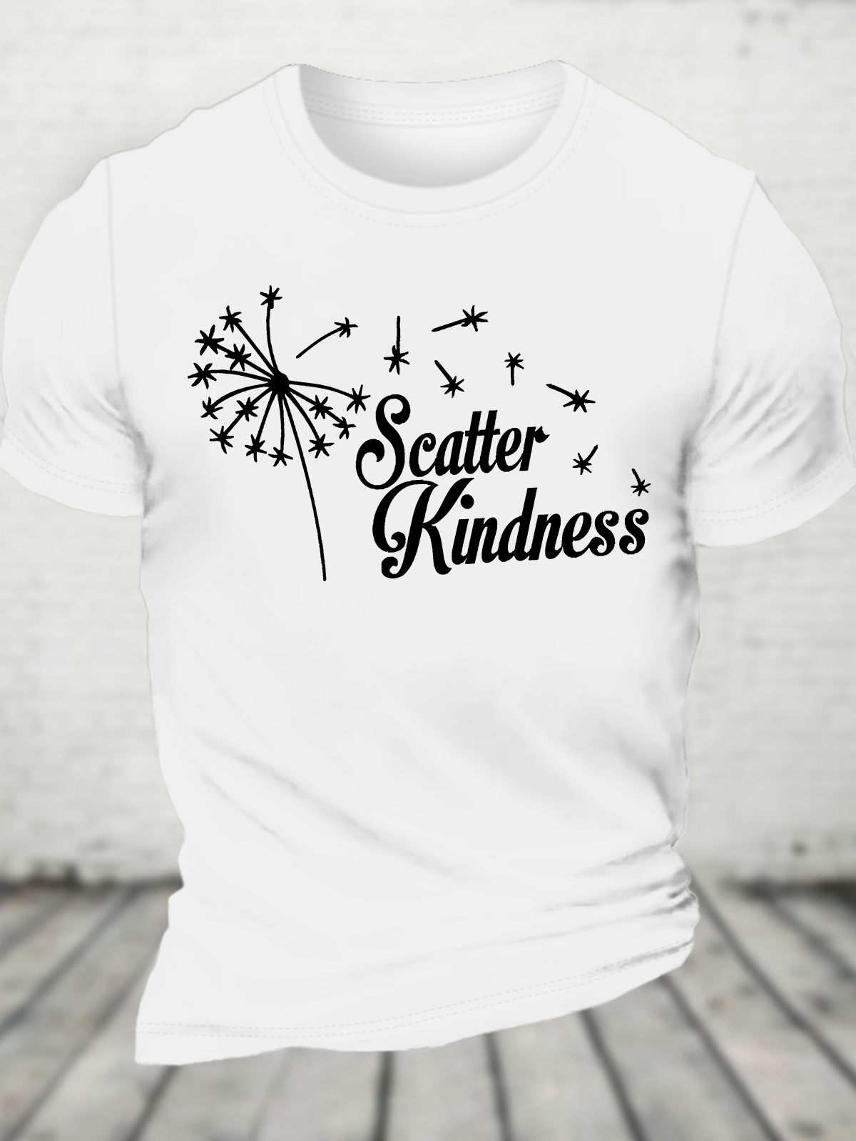 Scatter Kindness Wildflowers Cotton T-Shirt