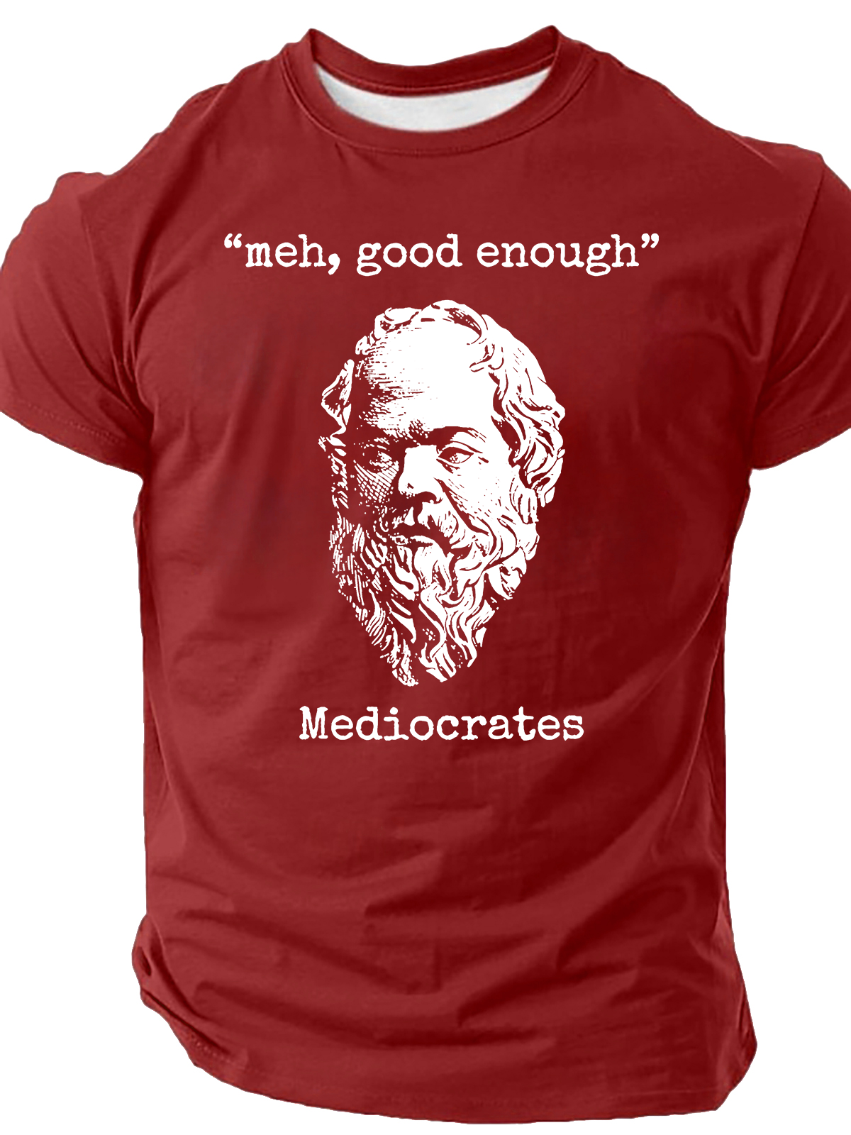 Vintage Mediocrates Meh Good Enough Sarcasm Cotton T-Shirt