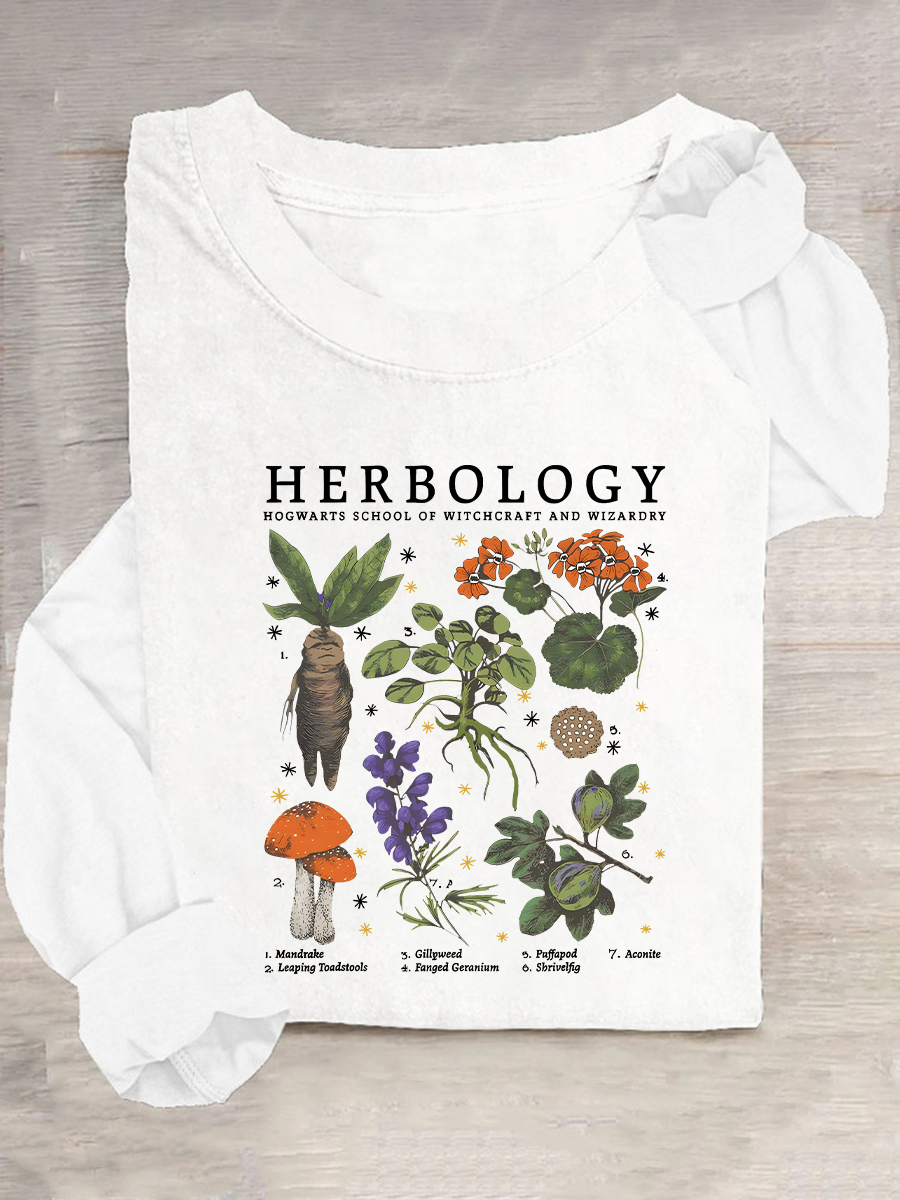 Herbology Plant Lover Casual Long Sleeve Shirt