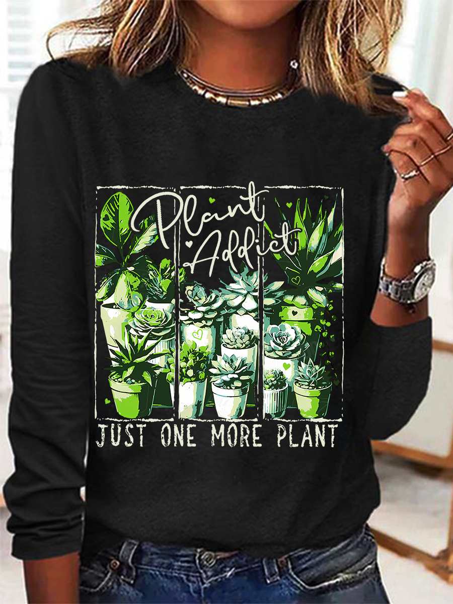 Plant Addict Casual Long Sleeve Shirt