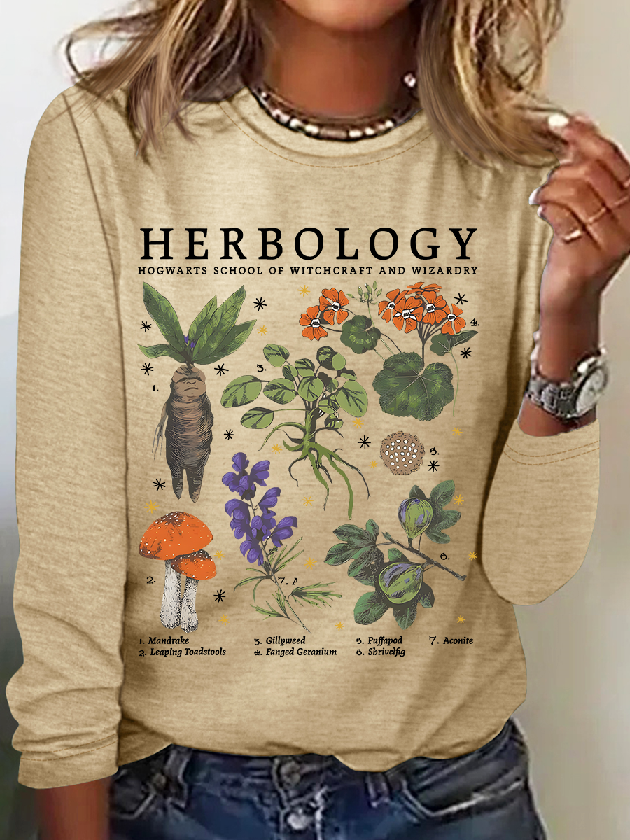 Herbology Plant Lover Casual Long Sleeve Shirt