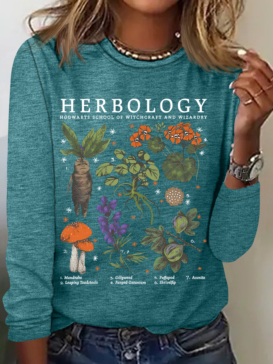 Herbology Plant Lover Casual Long Sleeve Shirt
