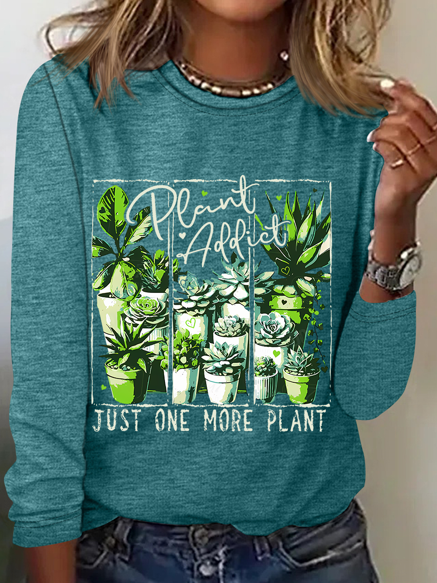 Plant Addict Casual Long Sleeve Shirt