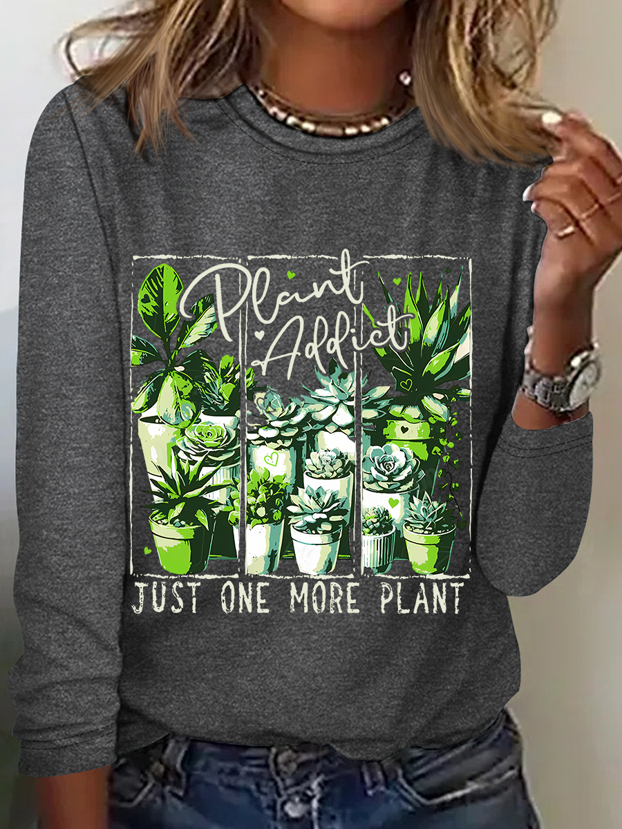 Plant Addict Casual Long Sleeve Shirt
