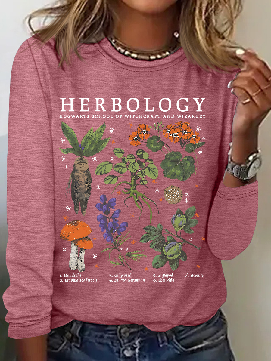 Herbology Plant Lover Casual Long Sleeve Shirt