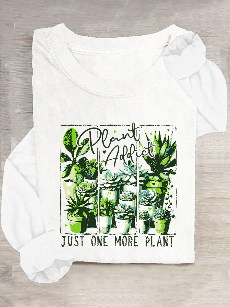 Plant Addict Casual Long Sleeve Shirt
