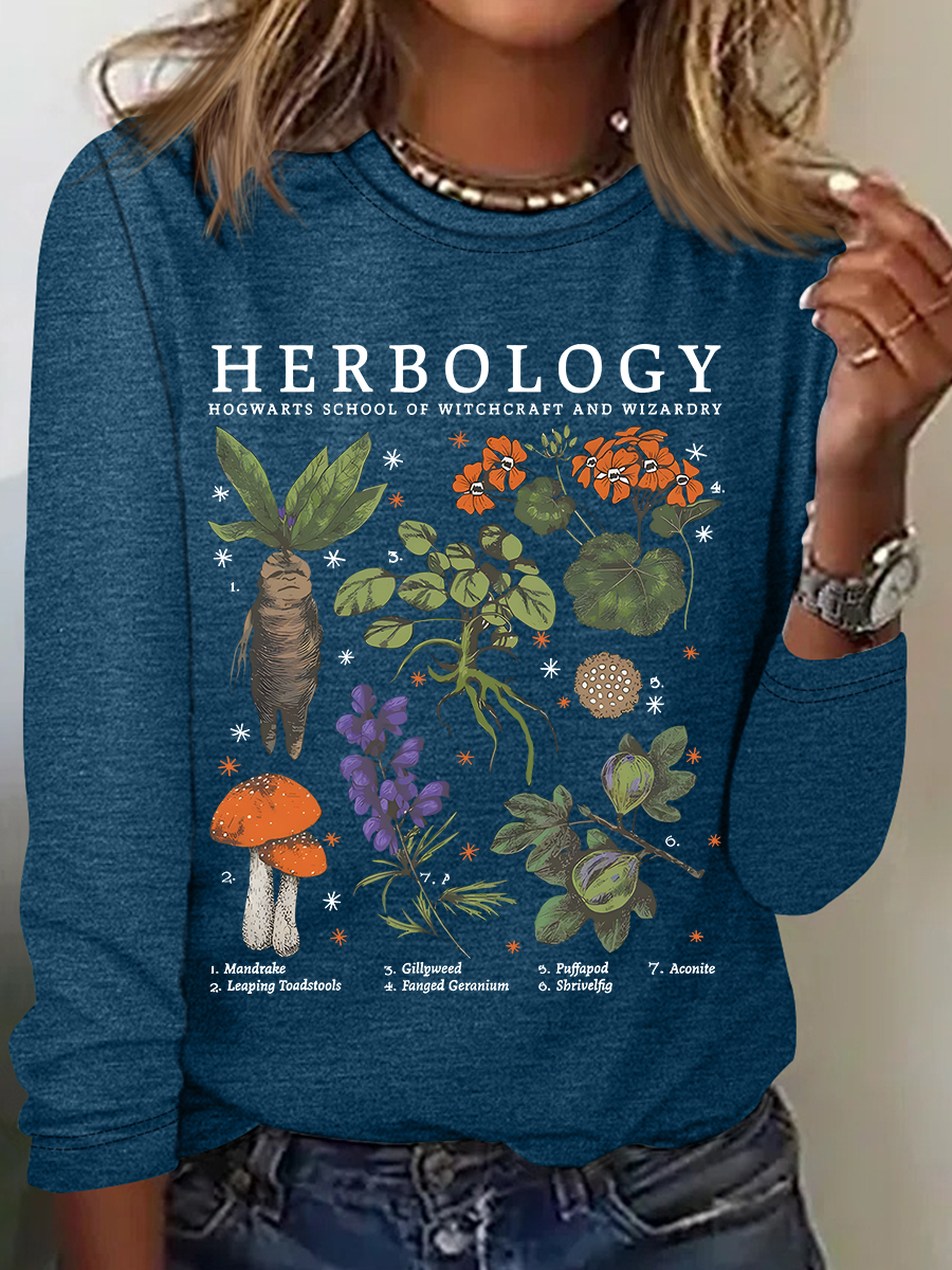 Herbology Plant Lover Casual Long Sleeve Shirt