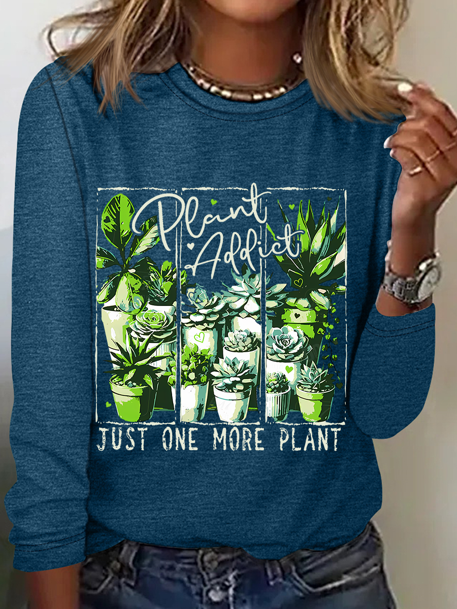 Plant Addict Casual Long Sleeve Shirt